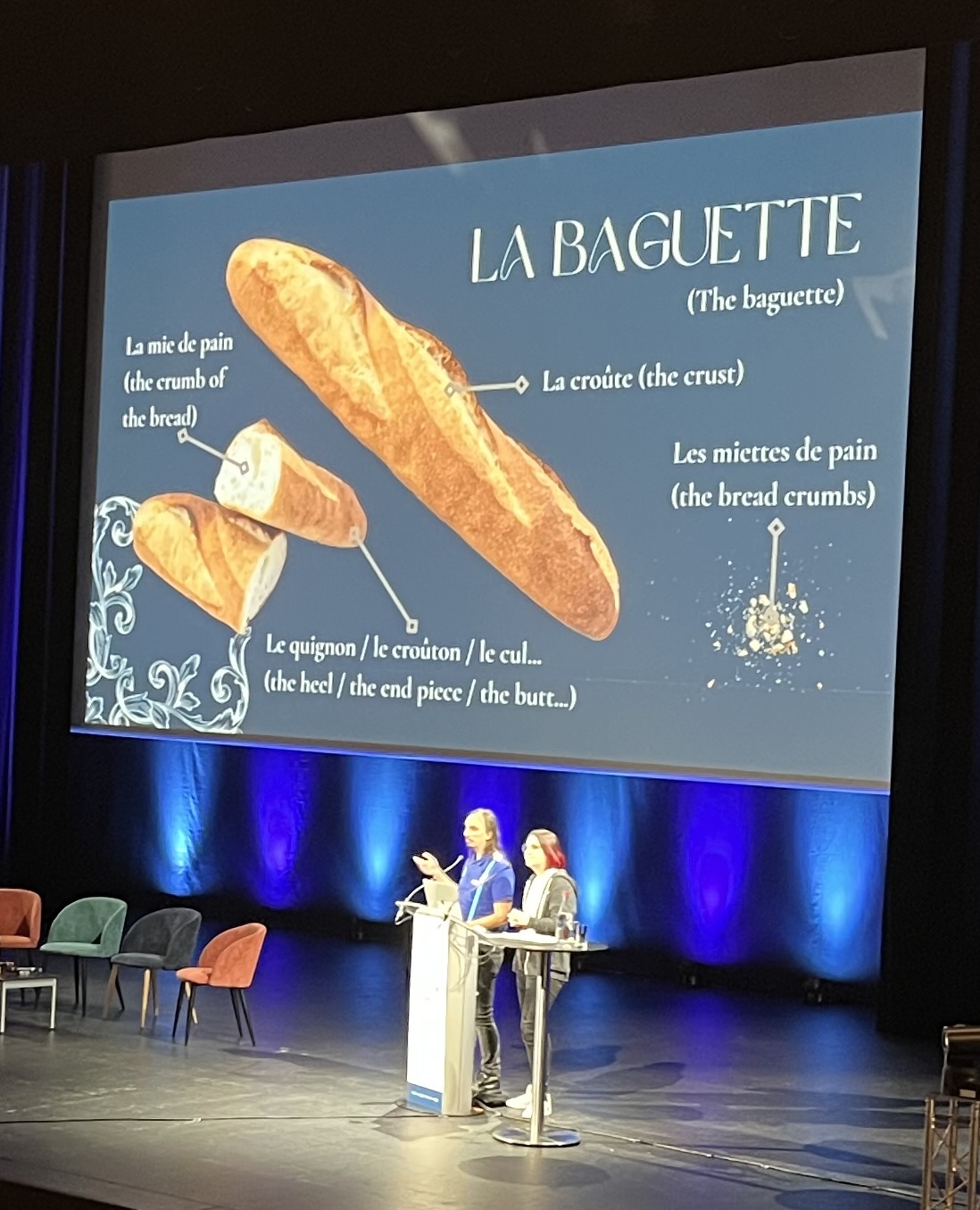 French Drupal association's presentation on the parts of a baguette