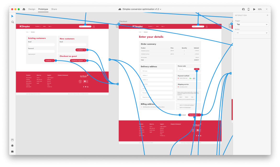 Prototype layout