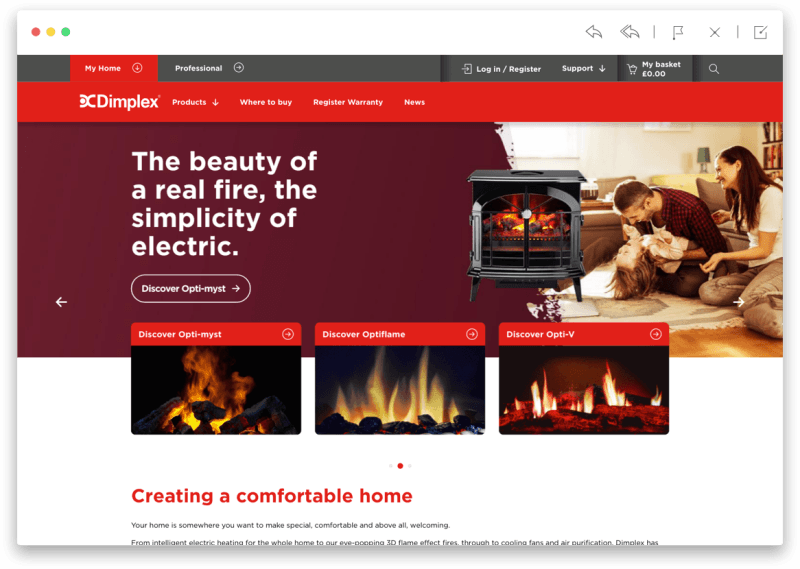 Dimplex screenshot