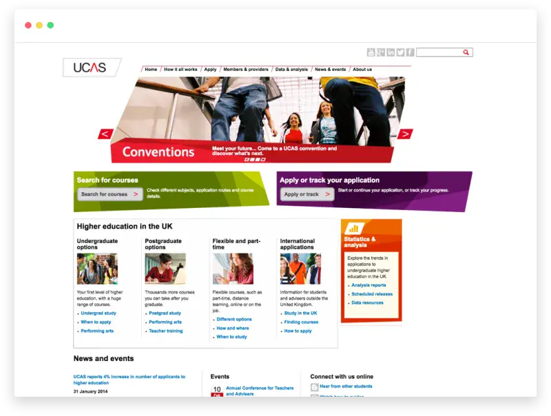 UCAS screenshot