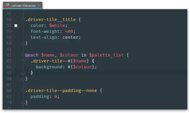 SASS code