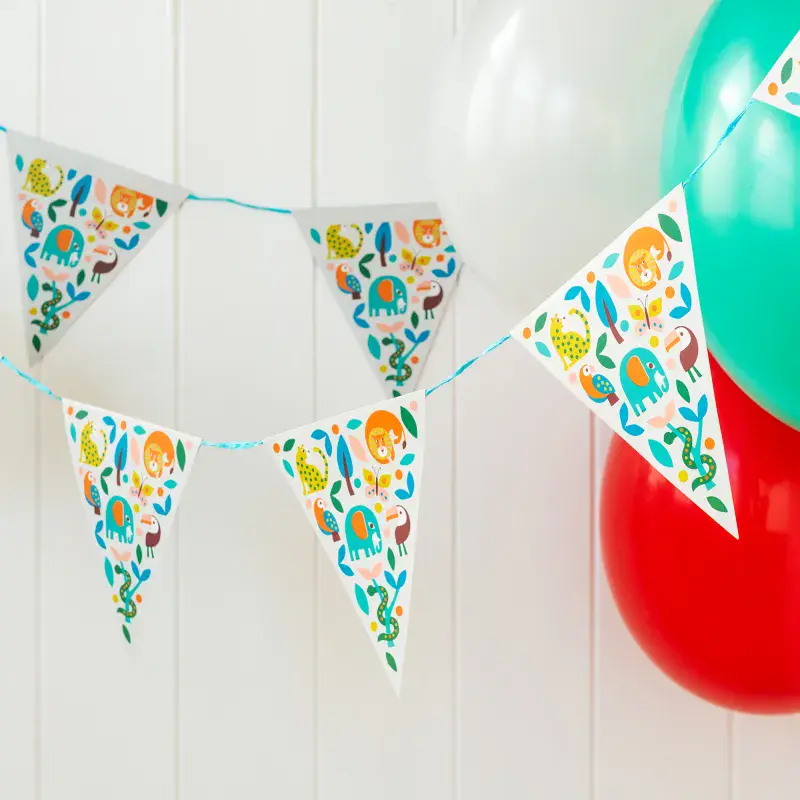 Image of wild wonders bunting from the Rex London website.