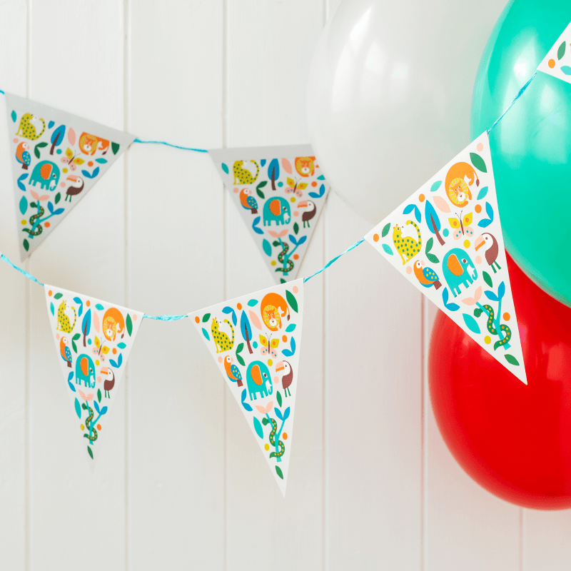Image of wild wonders bunting from the Rex London website.