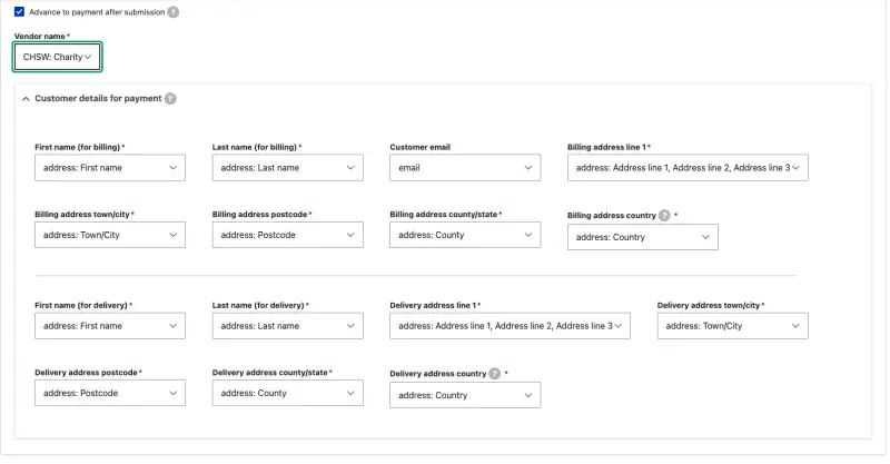 CHSW Salesforce integration management page