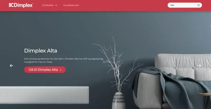 New homepage screenshot with consistent brand styling