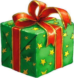 Gift wrapped box