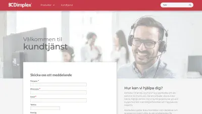 Customer service pages also benefit from the standardised styling