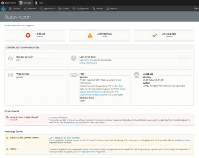 Drupal 8 status report